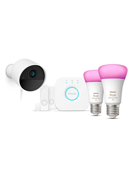 Philips Hue | Secure Camera Set WCA E27, Bridge, Sensors