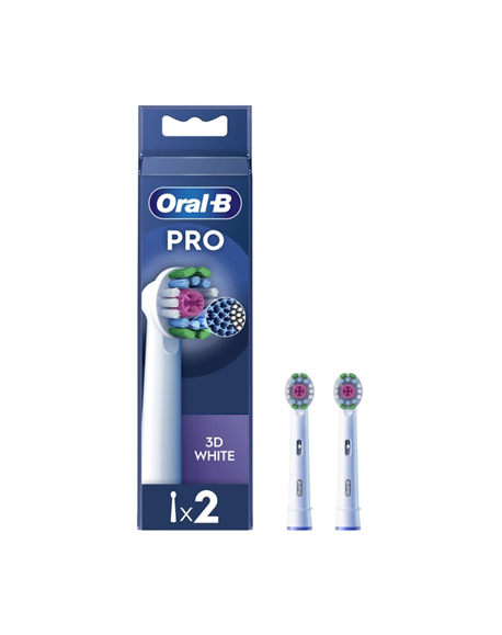 Oral-B | Replaceable Toothbrush Heads | PRO 3D White refill | Heads | Does not apply | Number of brush heads included 2