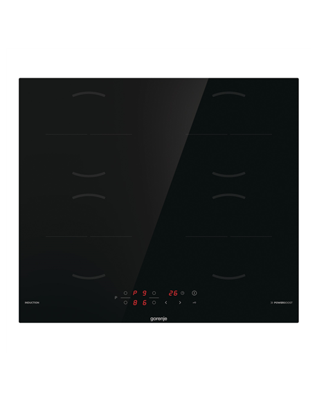 Gorenje | Hob | GI6401BSCE | Induction | Number of burners/cooking zones 4 | Touch | Timer | Black