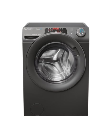 Candy | Washing Machine with Dryer | ROW 4966DWRR7-S | Energy efficiency class D | Front loading | Washing capacity 9 kg | 1400 