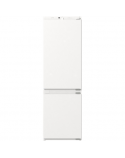 Gorenje White | Display | Energy efficiency class E | Freezer net capacity 68 L | Fridge net capacity 180 L | Height 177.2 cm | No Frost system | 39 dB | Refrigerator | NRKI418EE1 | Built-in | Combi