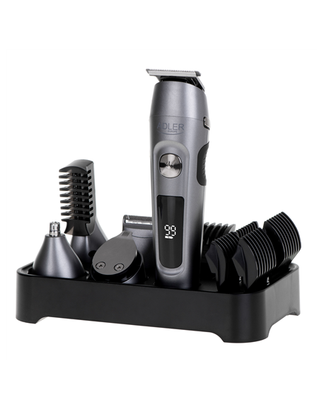 Adler | Grooming 6 in 1 Set | AD 2944 | Cordless | Number of length steps 6 | Stainless Steel/Black