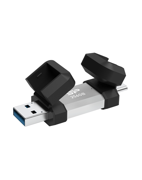 256 GB | Silver | USB Type-A and USB Type-C | Dual USB Drive | Mobile C51