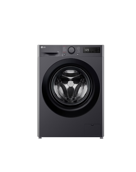 LG F2WR508S2M Washing machine, A, Front loading, Washing capacity 10 kg, Depth 56.5 cm, 1400 RPM, Middle Black | LG | Washing Ma