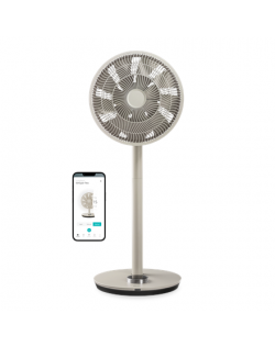 Duux Fan | Whisper Flex Smart | Stand Fan | Greige | Diameter 34 cm | Number of speeds 26 | Oscillation | Yes