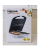 SALE OUT. Tristar SA-3065 Sandwich Maker, 4 plates, Non-stick coating, Anti slip feet, White,DAMAGED PACKAGING, SCRATCHED ON BAC