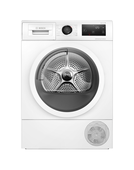 Bosch Dryer Machine with Heat Pump | WTU876IHSN | Energy efficiency class A++ | Front loading | 9 kg | LED | Depth 61.3 cm | Whi