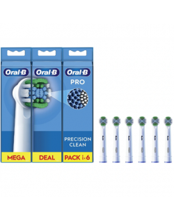 Oral-B | Precision Clean Brush Set | EB20RX-6 | Heads | For adults | Number of brush heads included 6 | White