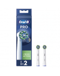 Oral-B | Replaceable toothbrush heads | EB50RX-2 Cross Action Pro | Heads | For adults | Number of brush heads included 2 | White