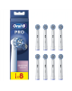 Oral-B | Replaceable toothbrush heads | EB60X-8 Sensitive Clean Pro | Heads | For adults | Number of brush heads included 8 | Wh