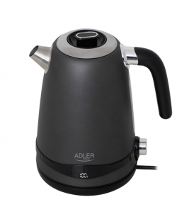 Adler Kettle | AD 1295g SS | Electric | 2200 W | 1.7 L | Stainless Steel | 360° rotational base | Grey