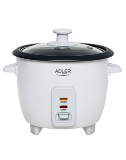 Adler Rice Cooker | AD 6418 | 300 W | 0.6 L | Number of programs 2 | White