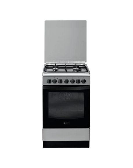 INDESIT Cooker | IS5G5PHX/E/1 | Hob type Gas | Oven type Electric | Stainless steel | Width 50 cm | Grilling | Depth 60 cm | 60 