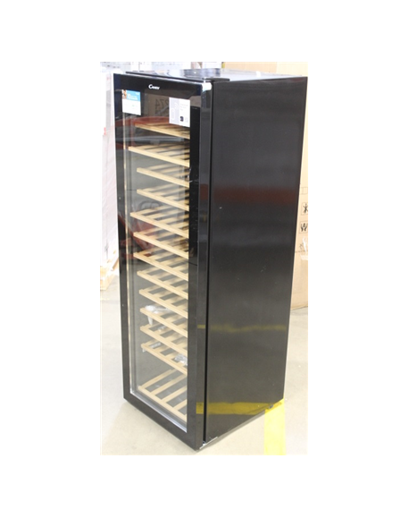 SALE OUT. Candy CWC 200 EELW/N Wine cooler, Free standing, Bottles capacity 81, Black DAMAGED PACKAGING, DENTS ON SIDE AND BOTTO