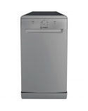 INDESIT | Dishwasher | DF9E 1B10 S | Free standing | Width 45 cm | Number of place settings 9 | Number of programs 6 | Energy efficiency class F | Silver