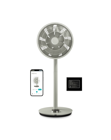 Duux Fan with Battery Pack | Whisper Flex Smart | Stand Fan | Sage | Diameter 34 cm | Number of speeds 26 | Oscillation | Yes