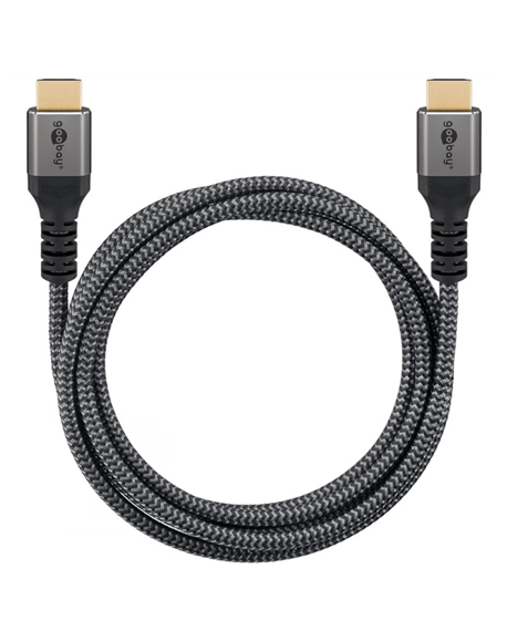 Goobay High Speed HDMI Cable with Ethernet | Black | HDMI to HDMI | 1 m