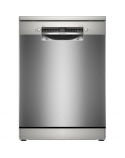 Bosch | Dishwasher | SMS4HVI00E | Free standing | Width 60 cm | Number of place settings 14 | Number of programs 6 | Energy efficiency class D | Display | AquaStop function | Silver inox