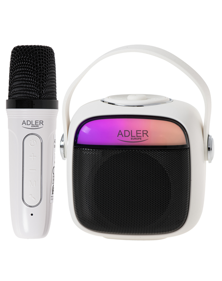 Karaoke Speaker With Microphone | AD 1199W | Bluetooth | White | Portable | Wireless connection