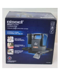 SALE OUT. Bissell SpotClean Cordless EU, Carpet and Upholstery Cleaner, UNPACKED, USED, SCRATCHES | SpotClean EU, Carpet and Uph