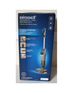 SALE OUT. Bissell SpinWave®+ Vac PET Select, Cordless Hard Surface Cleaner, Handstick, DAMAGED PACKAGING, UNPACKED, USED, SCRATC