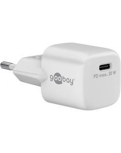 Goobay | USB-C PD GaN Fast Charger Nano (20 W), White