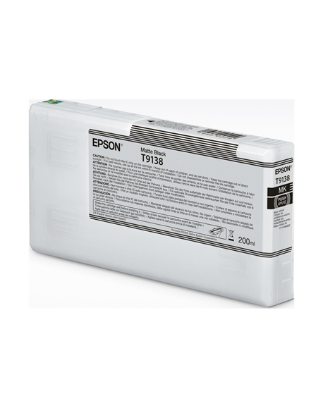 EPSON T91380N Matte Black Ink Cartridge (200ml) | Epson C13T91380N | Epson T9138 - matte black - original - ink cartridge | Epso