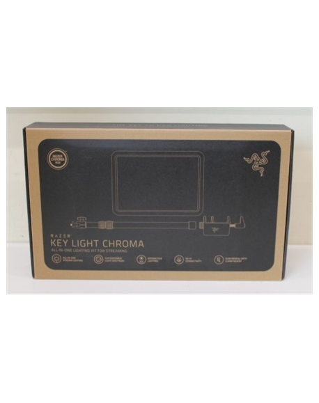 SALE OUT. Razer Chroma Key Light for Streaming, UNPACKED, USED, SCRATCHED | Razer Chroma Key Light | UNPACKED, USED, SCRATCHED