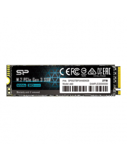 SSD | P34A60 | 2000 GB | SSD interface PCIe Gen3x4 | Read speed 2200 MB/s | Write speed 1600 MB/s