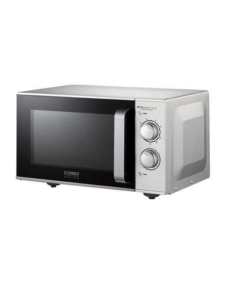 Caso | Ceramic Microwave Oven with Grill | MG 25 Ecostyle | Free standing | 25 L | 900 W | Grill | Silver