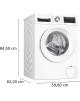 Bosch | Washing Machine | WGG244ZMSN | Front loading | Washing capacity 9 kg | 1400 RPM | Depth 59 cm | Width 60 cm | LED | Stea