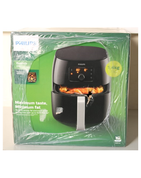 SALE OUT. Philips HD9650/90 Airfryer XXL Premium, Black, DAMAGED PACKAGING,UNEVEN SPACING BETWEEN PLASTISC PARTS | Philips | Air