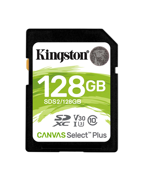 Kingston Canvas Select Plus 128 GB, SDHC, Flash memory class 10