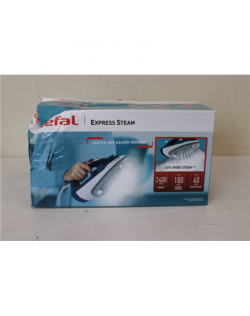 SALE OUT. TEFAL FV2838E0 Steam Iron, Water Tank 0.27 L, Countinuous Steam 40 g/min, Blue/White | FV2838E0 | Steam Iron | 2400 W 