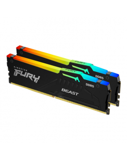 Kingston Fury Beast 64GB DDR5, 6000 MHz, CL30, 288-Pin, DIMM Kit (32GB x 2)