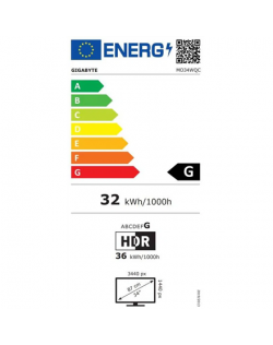 Gigabyte MO34WQC EK1 | 34 " | OLED | WQHD | 175 Hz | 0.03 ms | 3440 x 1440 pixels | 250 cd/m² | HDMI ports quantity 2