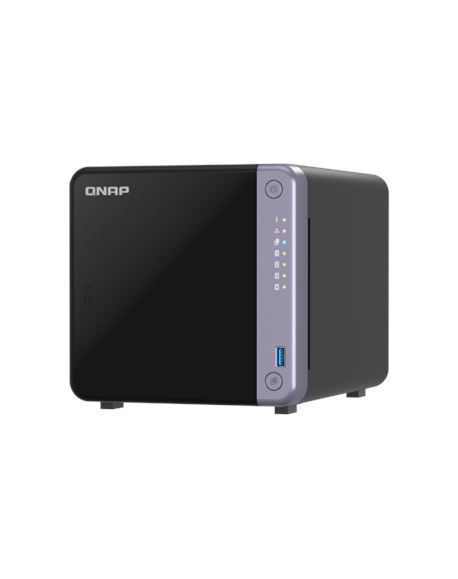 QNAP Cost-effective 4-bay 10GbE NAS | TS-432X-4G | Alpine | AL524 | Processor frequency 2 GHz | 4 GB | DDR4 SODIMM | 90W adapter