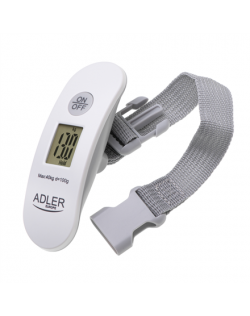 Adler | Travel Luggage Scale | AD 8189 | Maximum weight (capacity) 40 kg | Accuracy 100 g | White