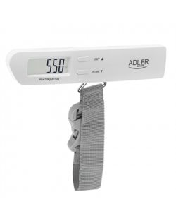 Adler | Travel Luggage Scale | AD 8191 | Maximum weight (capacity) 50 kg | Accuracy 10 g | Grey