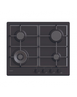 Candy Hob | CHG6BFB4WB | Gas | Number of burners/cooking zones 4 | Knobs | Black