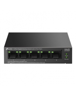 TP-LINK LS105GP 5-Port Gigabit Desktop Switch with  4-Port PoE+