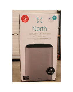 SALE OUT. Duux North Smart Mobile Airconditioner 9.000 BTU Extreme Silent, Light Gray/Black | Duux Smart Mobile Airconditioner |