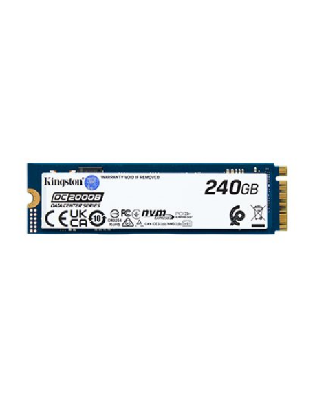 Kingston SSD | DC2000B | 240 GB | SSD form factor M.2 2280 | Solid-state drive interface PCIe NVMe Gen 4.0 (x4) | Read speed 450