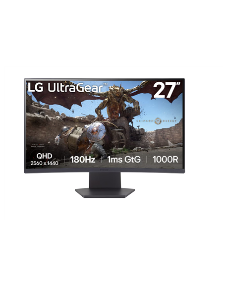 LG 27GS60QC-B | 27 " | VA | QHD | 16:9 | 180 Hz | 1 ms | 2560 x 1440 pixels | 300 cd/m² | HDMI ports quantity 2