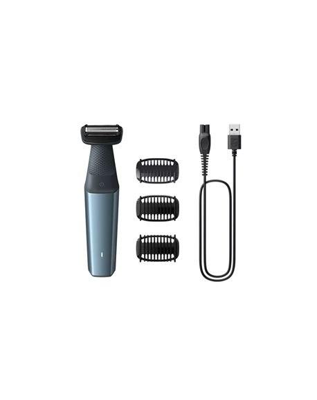 Philips | Hair clipper for body | BG3027/05 | Cordless | Wet & Dry | Number of length steps 3 | Blue/Black