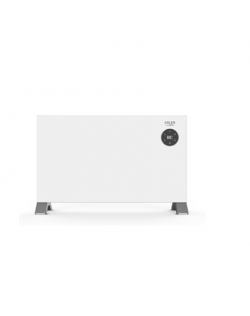 Adler Convection fan heater LCD with remote control | Convection Heater | 2000 W | Number of power levels 3 | White | IPX24