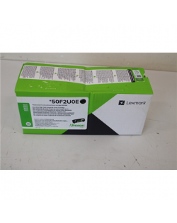 SALE OUT. Lexmark 50F2U0E Cartridge, Black/დაზიანებულია შეფუთვა, DAMAGED PACKAGING | Lexmark 50F2U0E | 502UE Ultra High Yield Co