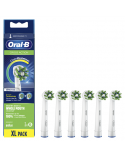 Oral-B CrossAction Replaceable Toothbrush Heads | EB50RB-6 | Heads | For adults | Number of brush heads included 6 | White