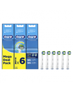 Oral-B Precision Clean Replaceable Toothbrush Heads | Heads | For adults | Number of brush heads included 6 | White