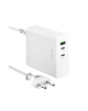 Fixed Charging Station 2xUSB-C/1xUSB, GaN, PD 3.1 support, 140W | FIXCG140-2C1A-WH